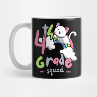 4th grade cat rainbow Mug